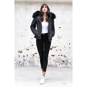 Blouson à fourrure zippé femme Sixth June
