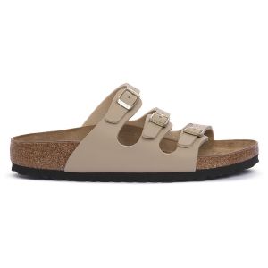 Birkenstock Sandales Florida Birko-Flor Narrow beige marron - 38