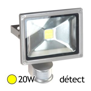 Vision-El Projecteur ext&eacute;rieur led 20 W blanc chaud avec d&eacute;tecteur