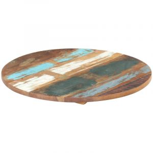 VidaXL Dessus de table rond 40 cm 25-27 mm Bois de récupération solide