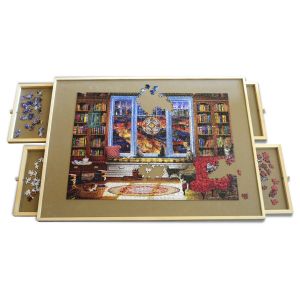 Master pieces Table de puzzle : Table en bois
