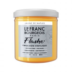 Lefranc & bourgeois Peinture Flashe vinylique - Jaune de Naples n°191 - 125 ml -