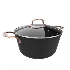 Cecotec Olla Polka Fantasy 28 Pot Golden. Diámetro 28 cm, Capacidad 7,1 L, Aluminio Forjado, Revestimiento antiadherente