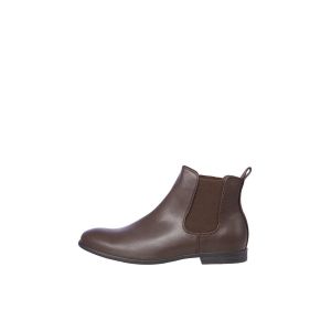 Jack & Jones Jfwmitchell Chelsea PU Java, Bottes Homme, Marron, 44 EU