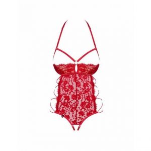 Obsessive Body ouvert - Rouge - Couleur Rouge - Taille L/XL
