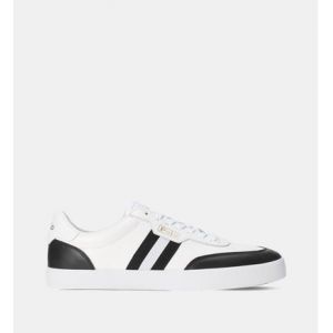 Ralph Lauren Pour homme. Court Baskets en cuir blanc