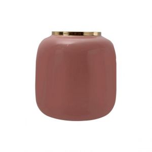 Prix Vase Rond Design Niklas 20cm Rose & Or