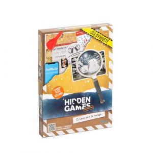 Jeu d'enqu&ecirc;te Hidden Games Crime sur la neige