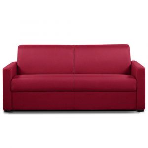 Image de Italian Spirit Canapé convertible MIDNIGHT OUVERTURE RAPIDO 140cm matelas 15cm tissu neo rouge