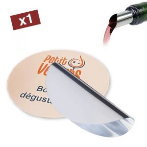 Stop goutte vin PERSONNALISABLE avec Logo Image Slogan… Bec verseur vin à placer dans le goulot de la bouteille [ Accessoire vin ]