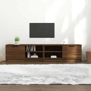 VidaXL Meubles TV 2 pcs Ch&ecirc;ne marron 80x35x36,5 cm Bois d'ing&eacute;nierie