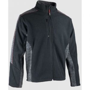 Veste LMA POLAR gris chin&eacute; / noir T.L - 2289 T.4