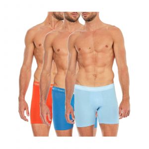 Image de Calvin Klein Lot de 3 boxers longs Bleu