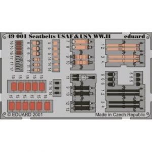 Eduard MAQUETTE SEATBELTS USAF-USN WWII 1/48 49001