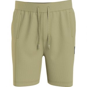 Calvin Klein Jeans Shorts Monogram Badge Waffle Hwk Short S Faded Olive