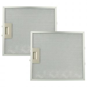 Vhbw 2x Filtre anti-graisse compatible avec Whirlpool AKR 886 GY 857888601903 hotte de cuisine - 30,7 x 27,8 x 0,85 cm, m&eacute;tal