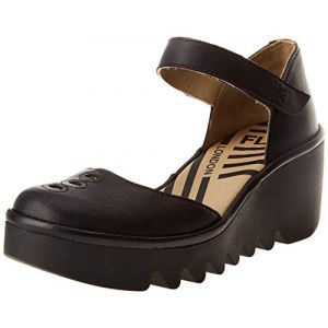 Fly London BISO305FLY, Sandale Femme, Noir, 37 EU