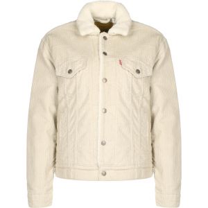 Image de Levi's Veste droite Exbf Sherpa courte en coton Beige