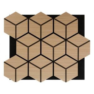 Atmosphera Panneau décoratif mural Clint beige 56x69cm créateur d'intérieur