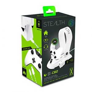 Stealth Station De Recharge - Sx-C60 - Blanc - Support Casque - Chargeur Usb