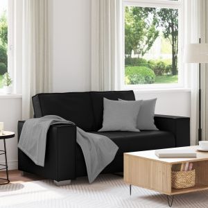 VidaXL Canapé Loveseat Noir 120 Cm En Simili Cuir