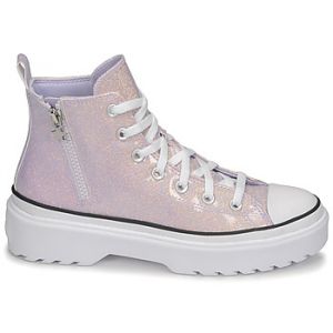 Converse Baskets montantes enfant CHUCK TAYLOR ALL STAR LUGGED LIFT PLATFORM GLITTER HI - Couleur 36,37,38,39,35 1/2,37 1/2,38 1/2 - Taille Violet