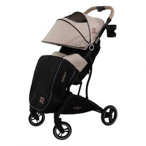 Nania Poussette compacte ZOE dès 6 mois - 22 Kg max pliable à une main - Couvre-jambes habillage pluie et sac de transport inclus