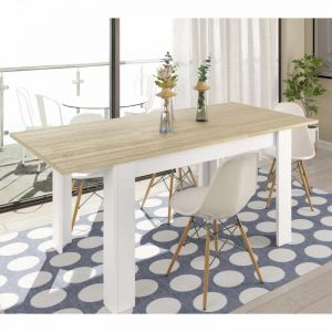 Table a manger extensible L140/190 cm Blanc c ne Atelier Mundo SA 524 Taille 140/190x90 (cm)
