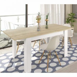 Table a manger extensible L140/190 cm Blanc c ne Atelier Mundo SA 524 Taille 140/190x90 (cm)