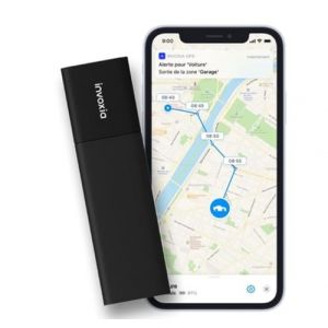 Invoxia Tracker GPS Classic Édition 2026 - Étanche, Précision GPS Améliorée, USB-C - Abonnement Réseau Inclus 1 an - Localisation en Direct, Alertes Antivol & Mouvement - Voitures, Motos, Vélos