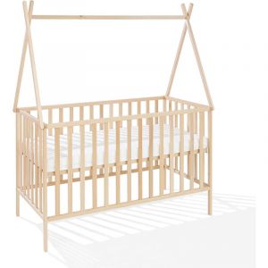 Lit bébé 120x60 Tipi - naturel