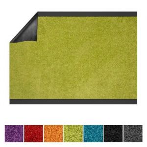 Tapis de Porte sur mesure Use&Wash Vert citron 200 x 100 cm