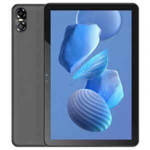 Tablette tactile Pritom 10 pouces 4 Go + 4 Go Boost/64 Go avec étui 6 000 mAh Wi-Fi 6 Android 15 Gris