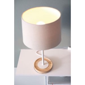 Philips Lampe à poser pied en bois Limba H50 cm - Blanc