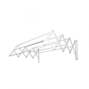 Well Home Étendoir Murale Extensible en métal 80 cm x 3 m