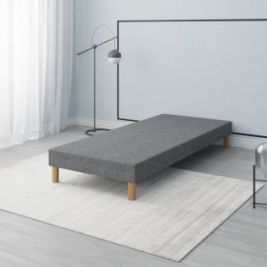 First Sommier 90x190 Tapissier Gris