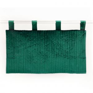 Tête de lit velours Velina- vert cèdre