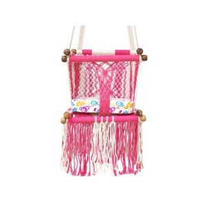 Hamac bébé macramé rosado