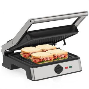 Strex Sandwich Device XL With Temperature Control - Contact Grill Large / Sandwich Iron / Toaster / Grill Device / Panini Grill - PFAS Free - 2200W
