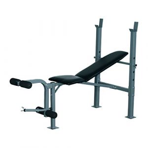 Image de Homcom Banc de Musculation Fitness Entrainement Complet Dossier réglable Curler