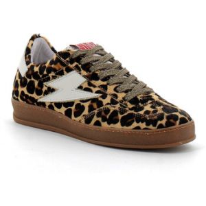 Semerdjian - Basket Mode &Agrave; Lacet Pour Femme Leopard - Blanc