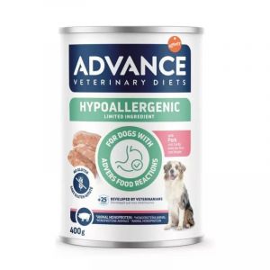 Advance Diets Nourriture Humide pour Chiens - Hypoallergenic Limited Ingredient Porc - 400g