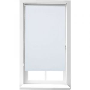 Relaxdays Store Enrouleur sans perçage, à Clipser, chaînette latérale, 90x220 cm, Largeur du Tissu 86 cm, Blanc