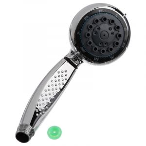 JJA Pommeau de Douche "7 Fonctions" Rond Chrome