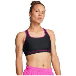 Under Armour Soutien-gorge Crossback Mid noir intense fuchsia - S