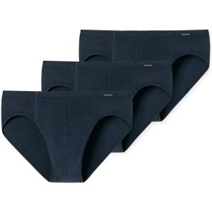 Schiesser Homme Supermini (3er Pack) sous-v&ecirc;tements m&eacute;moires, Bleu (Dunkelblau 803), XXL EU