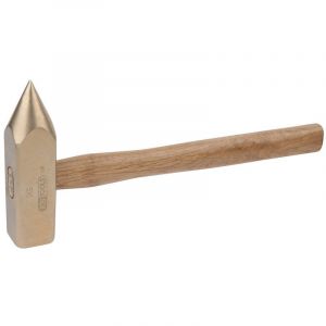 KS Tools Marteau t&ecirc;te pointue BRONZEplus manche hickory, t&ecirc;te 1000g, 400mm