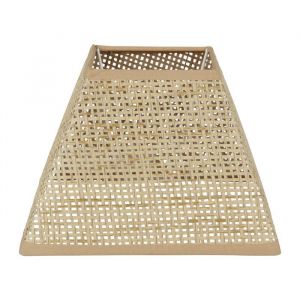 Ostaria Abat jour carr&eacute; en papier naturel 20cm