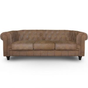 Menzzo Canapé 3 places Chesterfield Vintage