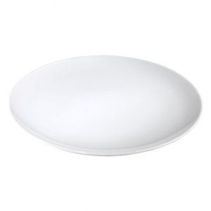 Image de Pillivuyt Assiette plate ronde blanche en porcelaine 21cm Louna